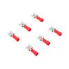 100 Pcs Crimp Terminal FDD1.25 250 Red Insulation Sleeve Female Spade Connector for Electrical Wiring