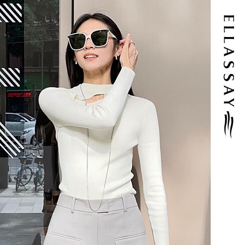 

ELLASSAY Свитер из мериносовой шерсти, высокоэластичной вязки L