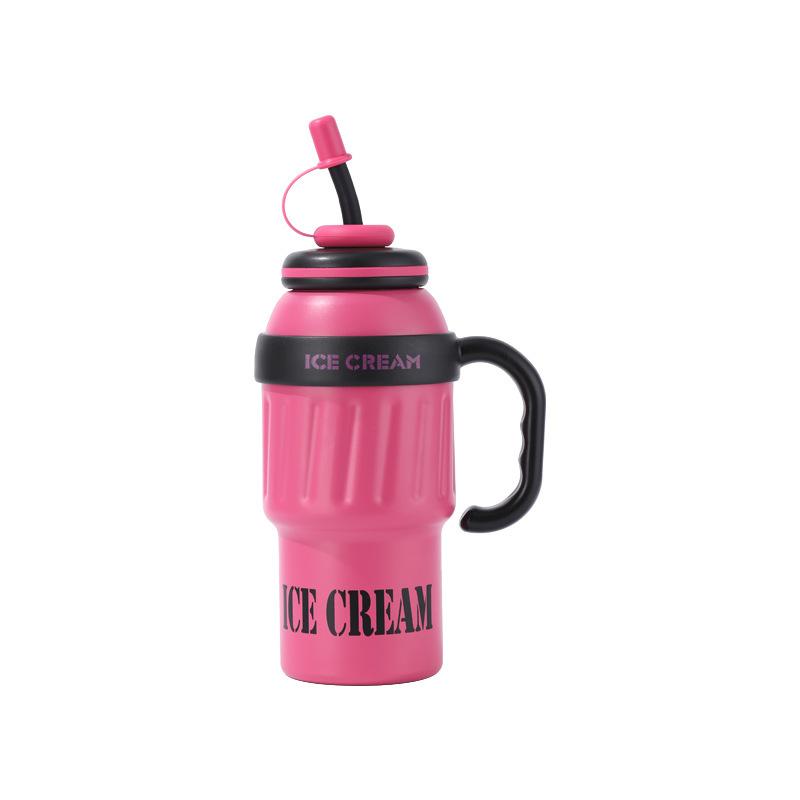 304 stainless steel insulated water cup large capacity high-value household water cup with straw water cup at hand 1000ml