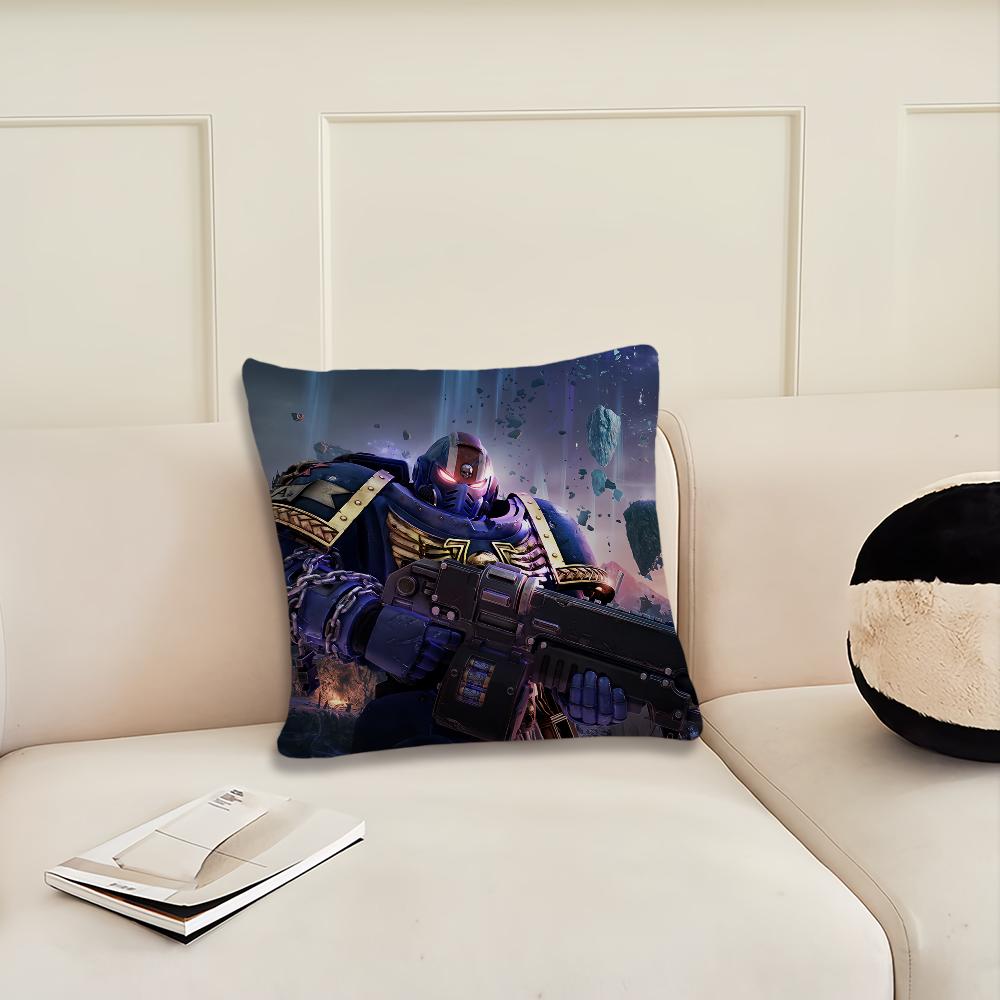 Game W-Warhammers-S-40k Cool Cushion Cover Living Room Headboard Office Cushion Bedroom Cushion Sofa Nap Time Pillow Case