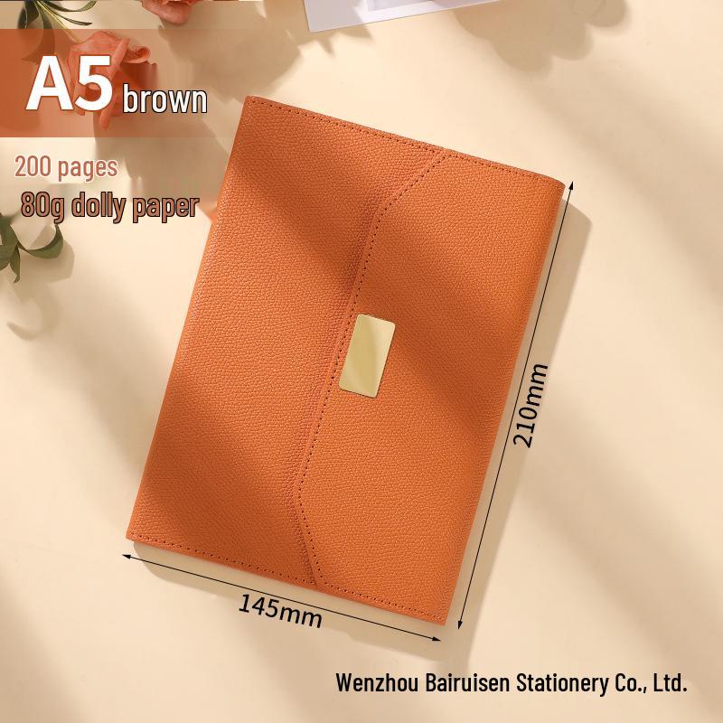 Three-fold A5 Business Notebook, Customizable Loose-leaf Notepaper, Office Diary.