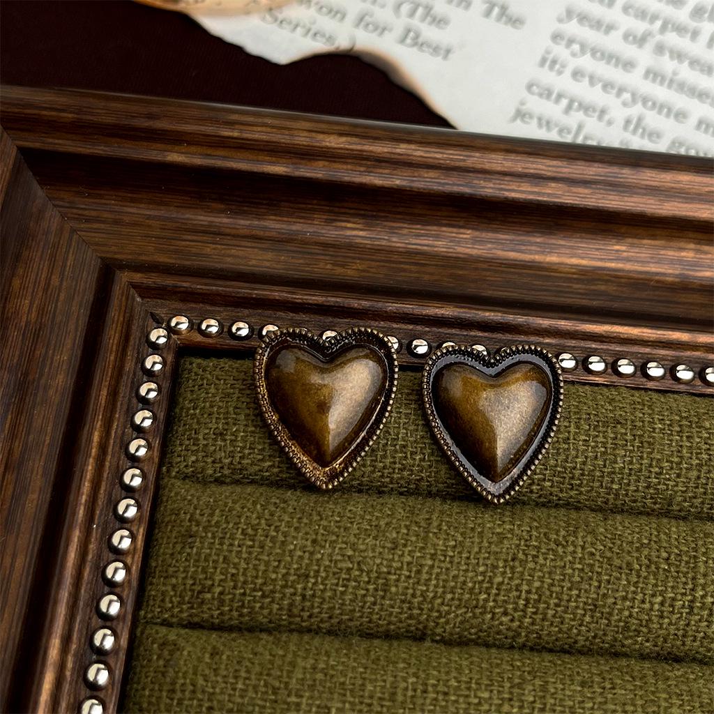 

Вінтажні квіткові сережки-пусети з цирконами - Срібна голка, Легка розкіш, Ретро стиль високого класу