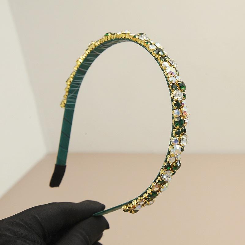 

Хрустальные Диамантовые Металлические Нескользящие Повязки для Волос Ежедневные Аксессуары для Волос для Девочек