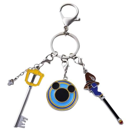

Kingdom Hearts Metal Keychain Kingdom Chain/Wizard s Wand/Knight s Shield
