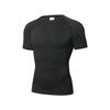 3 Pack Men’s Compression Shirts Short Sleeve Workout Gym Tops, Black, White, Blue