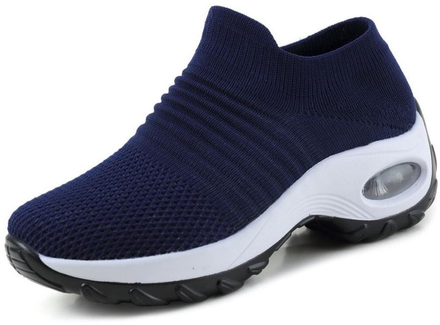Casual socks shoes women's air cushion flying knitting sports shoes platform mother shoes dance overalls women's shoes