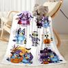 Halloween Costumes Bluey Blanket Durable Comfort Perfect for Chair Bedding Couch for All Seasons Digital Print Gift for Travel Home Birthdays