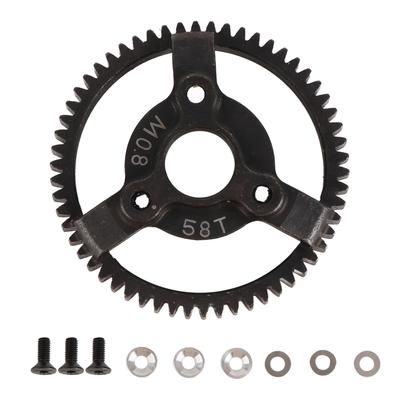 RC Car Steel Spur Gear 32P 0.8M Steel Spur Gear Replacement for Traxxas Slash 1 10 2WD 58T