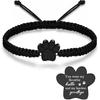 RIPFEVURN Cremation Jewelry Urn Bracelet for Ashes for Women Men of Loved Ones Cat Dog Paw Keepsake Memorial Rope Bracelet
