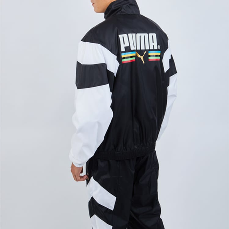 PUMA Jackets Men's Black Stand Collar Moderate Other 597610-01
