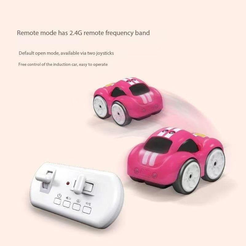 Remote-controlled Induction Car with Intelligent Obstacle Avoidance,Following,Line-tracing,Drifting,Charging Capabilities Children's Electric Toy Car