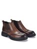 Men's Genuine Leather Chelsea Boots - Velvet Lined, Breathable, Trendy Mid-Top Martin Style