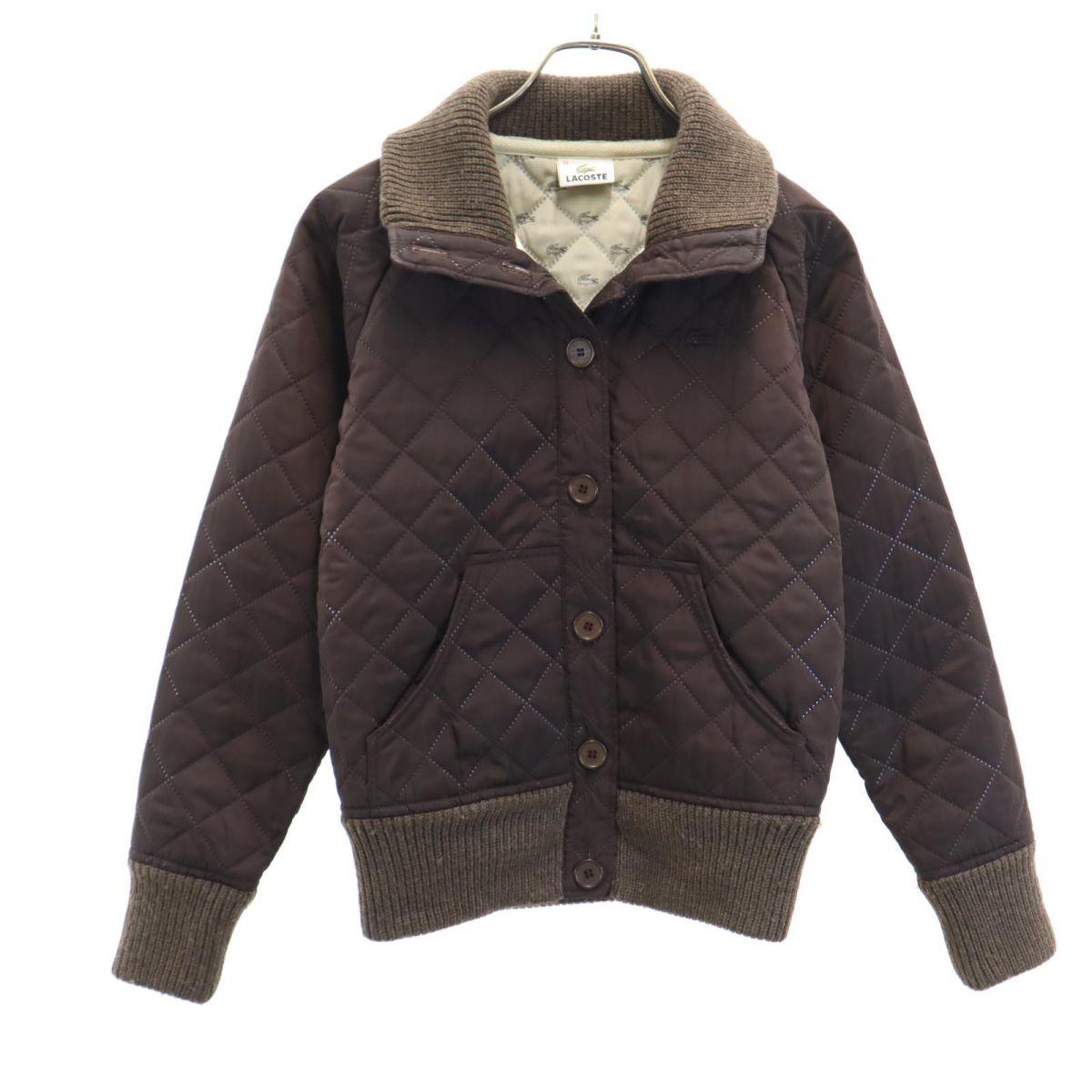 

LACOSTE Batting jacket 38 Brown Women Used