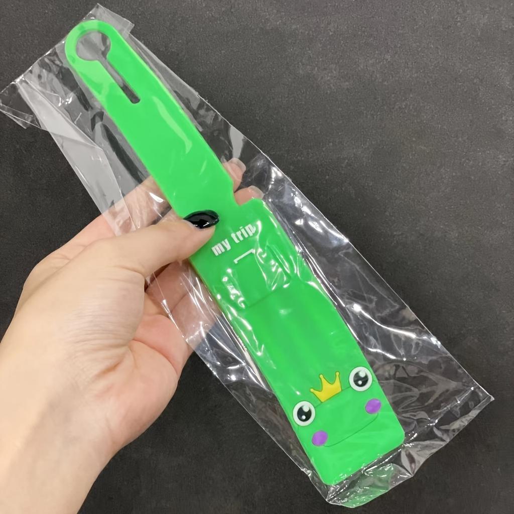1ks Kreslený letadlo Silikonová visačka na zavazadla, Lehká PVC visačka s ID pro cestování, Styl medové holčičky Identifikátor kufru Příslušenství s živými barvami