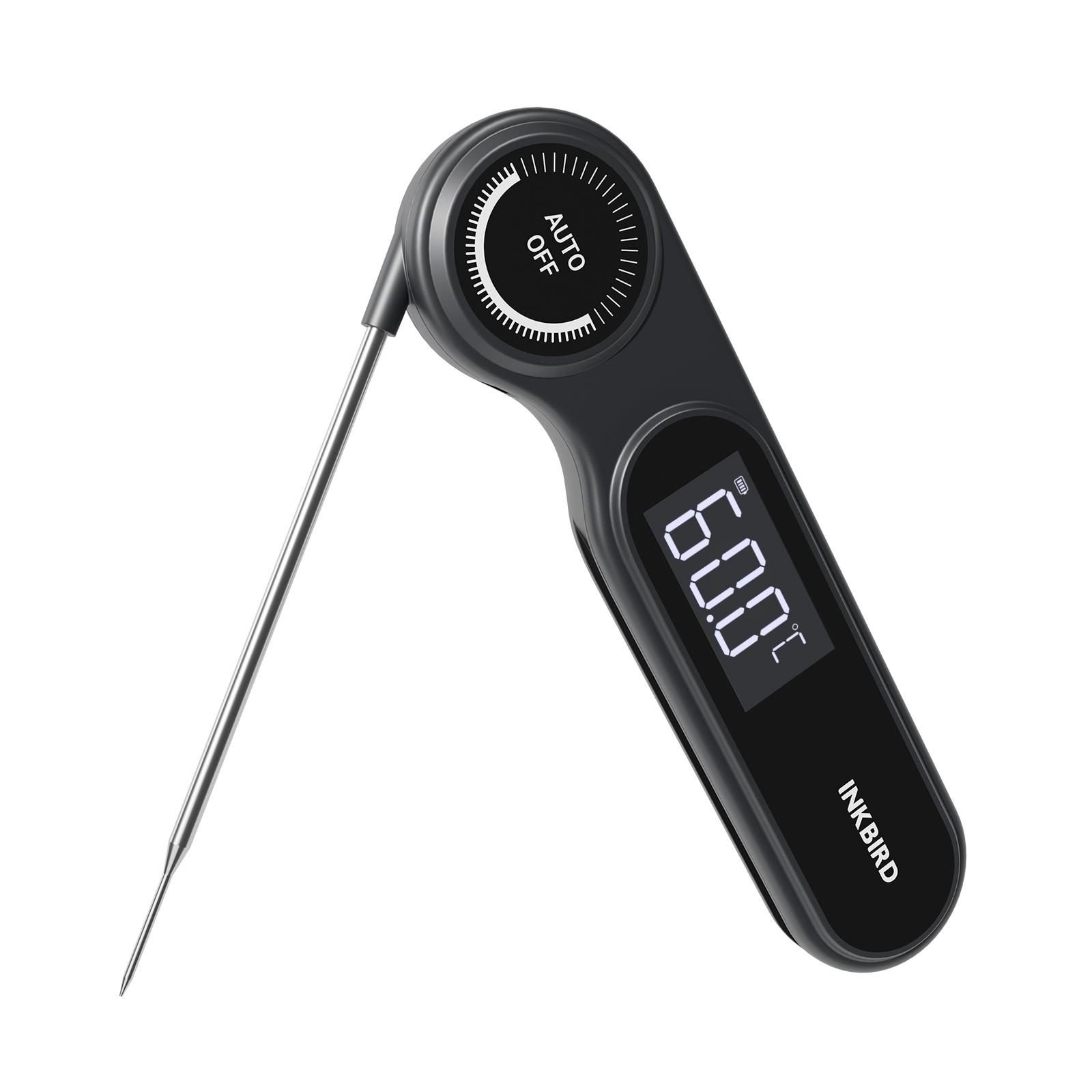 

INKBIRD IHT-21K Instant Read Meat Thermometer, 0.5s, IP65 Waterproof, K Sensor, Magnetic, VA LCD, for Grilling, Baking, Brewing IHT-21K