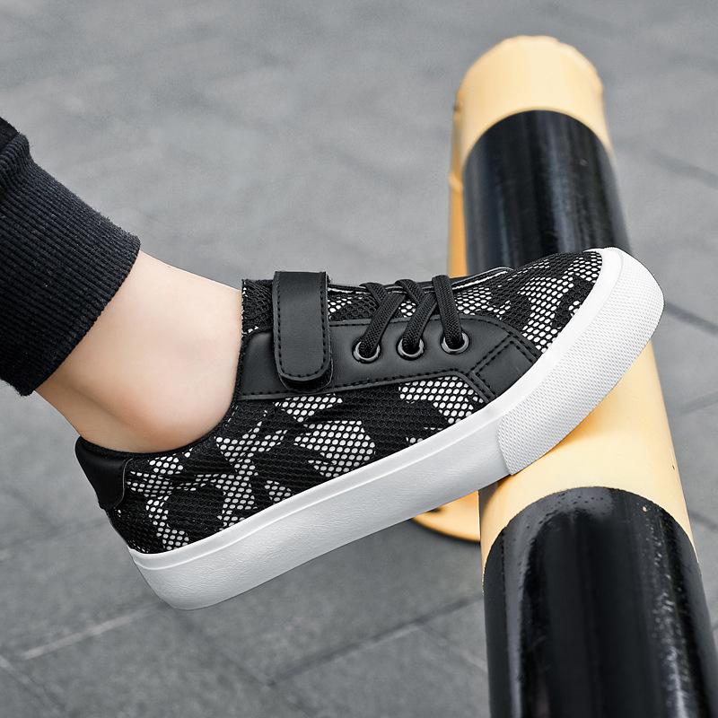 Children's Canvas Shoes Summer Breathable Soft Sole Comfortable Personality Korean Version Versatile Children's Primary School Students Cloth Shoes Wo