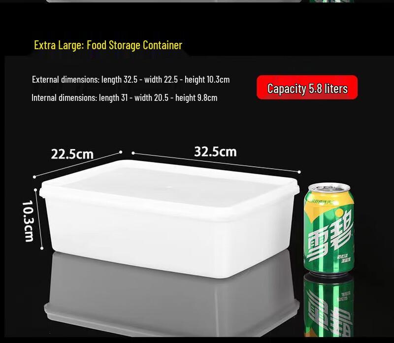 Extra Large Rectangular Plastic Food Storage Container