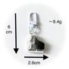 Mini Piano Keychain Gradient Color 3D Music Note Design Creative Bag Decor for Christmas Small Gift