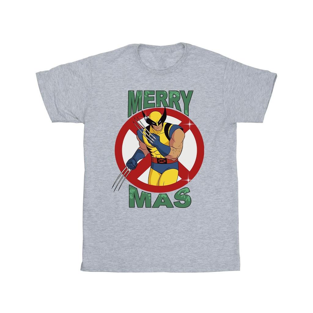 X-Men Mens Wolverine Christmas T-Shirt