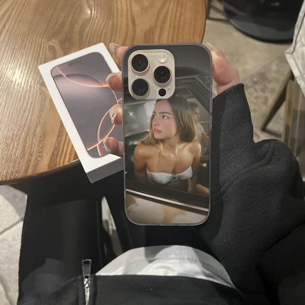 A-Addison Rae Soft Corrugated Transparent Phone Case For IPhone 17 15 16 11 12 13 14 Pro Max Plus Pro