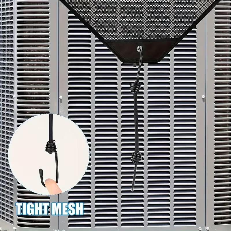 Universal Outdoor Air Conditioner Cover with Windproof Design and Ventilation Mesh Dustproof Anti Cold Wind for Most AC Units