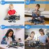 STEM Remote Control Car Building Kit Toys for Kids Age 8-12 with 2in1 STEM Robots Building Set Remote & APP Controlled Car/Robot, RC Car Toy Set for