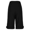 Women's Fashion  Color Pocket Five-Foot Loose Elastic Waist Cotton Linen Shorts