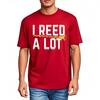 Solid Color Teeshirt Unisex Short Sleeve Tshirt Casual I Reed A Lot With Saxophone Graphic Comfort For Him Teeshirt Basic Tee