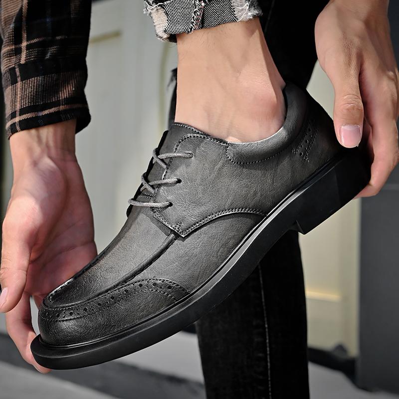 Design High Quality Genuine Leather Men Lazy Shoes Soft Fashion Brand Men Flat Business Formal Shoes
