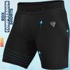RDX MMA Heat Compression Shorts Base Layer for Boxing Training Fitness Running Exercise