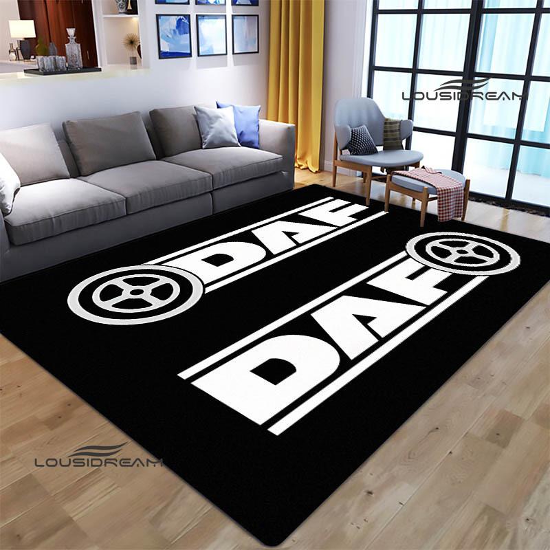 3D DAF Truck Retro Printed Carpet Living Room Bedroom Non-slip Carpets Yoga Mat Outdoor Carpet Kawaii Rug Birthday Gift