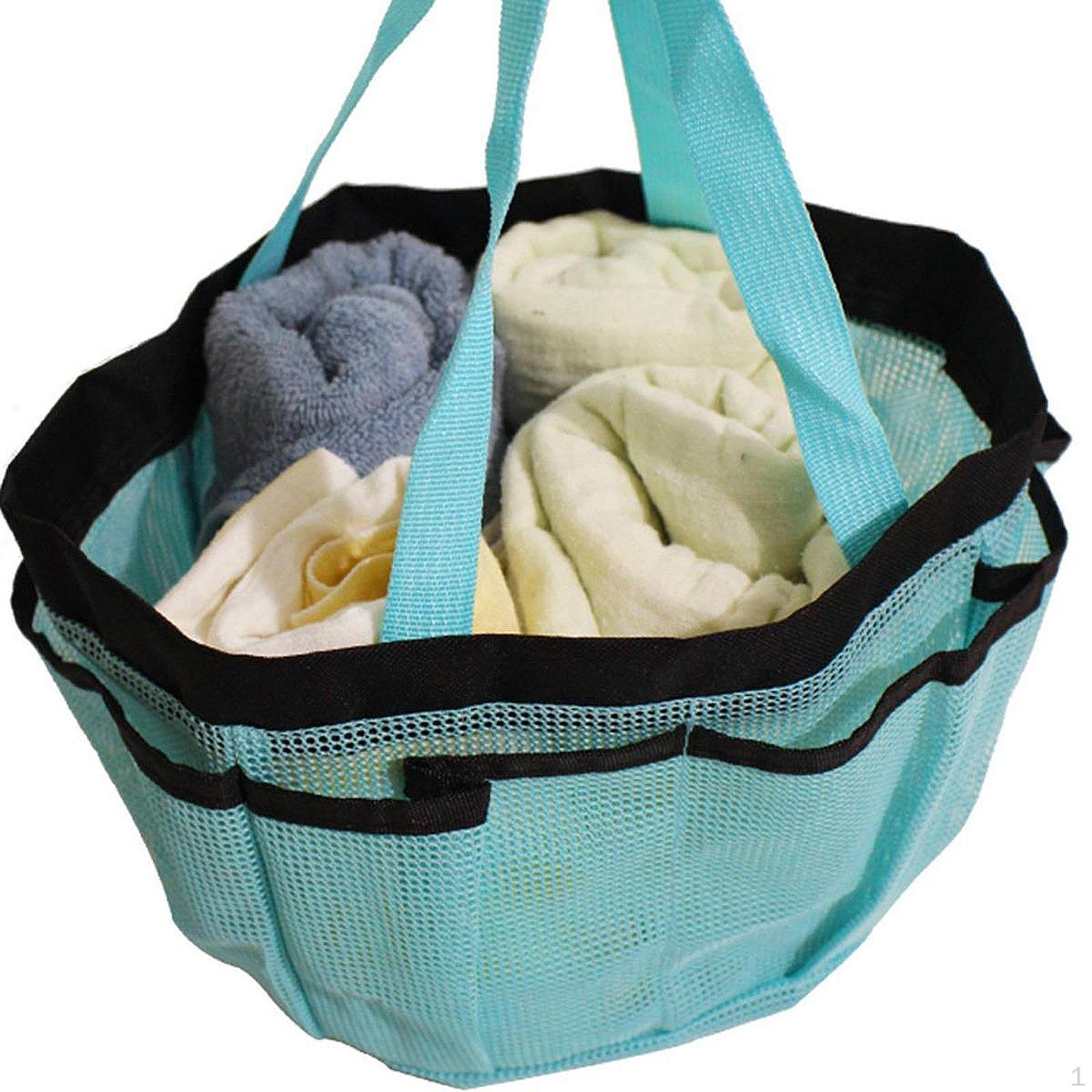 

Семейная пляжная сумка-сумка большой емкости с ручкой, защищающей от песка, с карманами для бассейна и путешествий синий