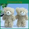 Delightful Bear Plush Keychain Short Plush Stuffed Animal Cute Gift For Kids
