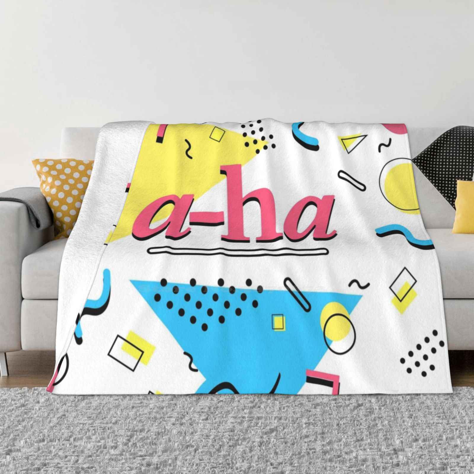 A-Ha-80S Design Super Warm Soft Blankets On Sofa/Bed/Travel A Ha Aha 1980S Band Sing Retro Vintage Take On Me 30x40in