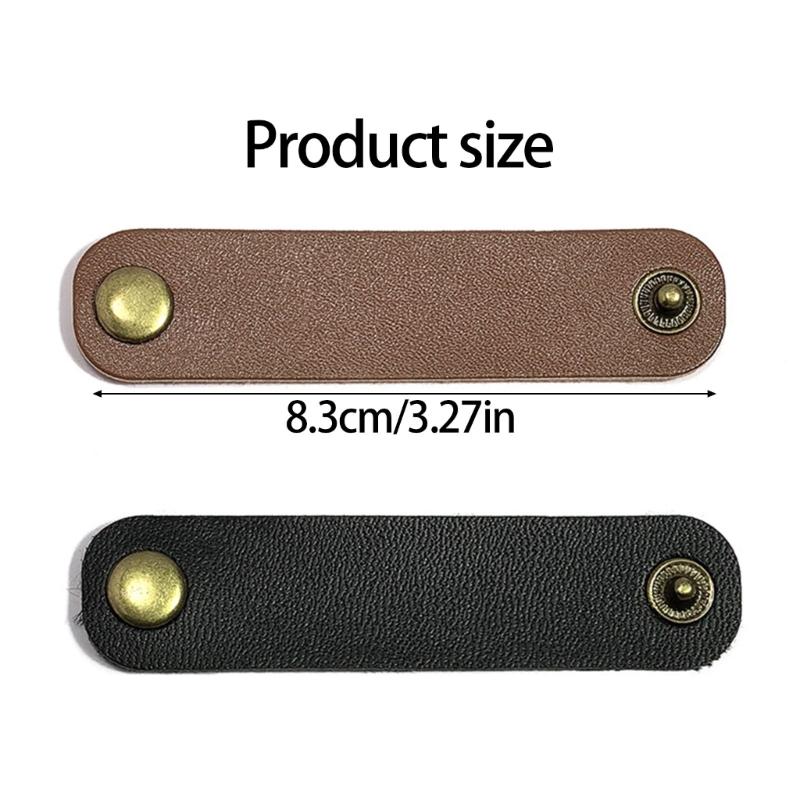 10 Stück Weiches Leder Schalhalter Clip Sichere Knopfdesigns für Kleidung Schal Dekoration