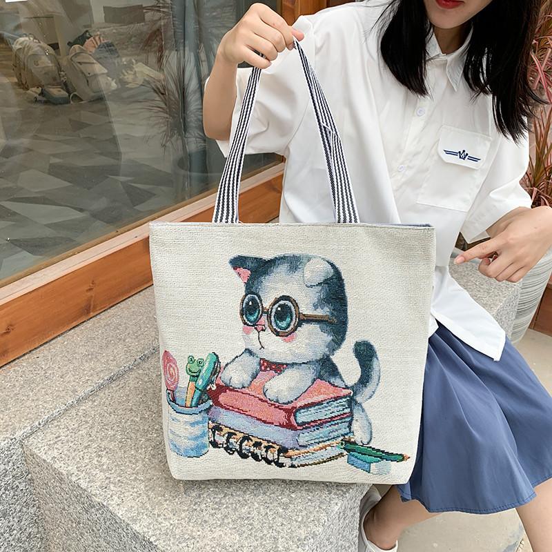 Single-shoulder Bag Fashionable Women's Bag Cute Shopping Bag Large Bag Ethnic Style