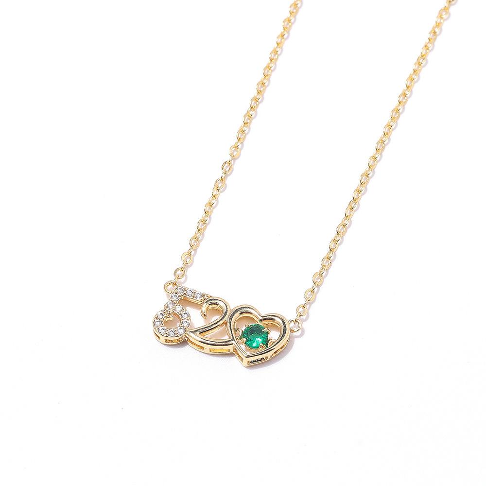 Liebesanhänger Liebesgeständnis Geschenk Kurze Schlüsselbeinkette Ich Liebe Dich Nummer 520 Halskette Farbe Mehr