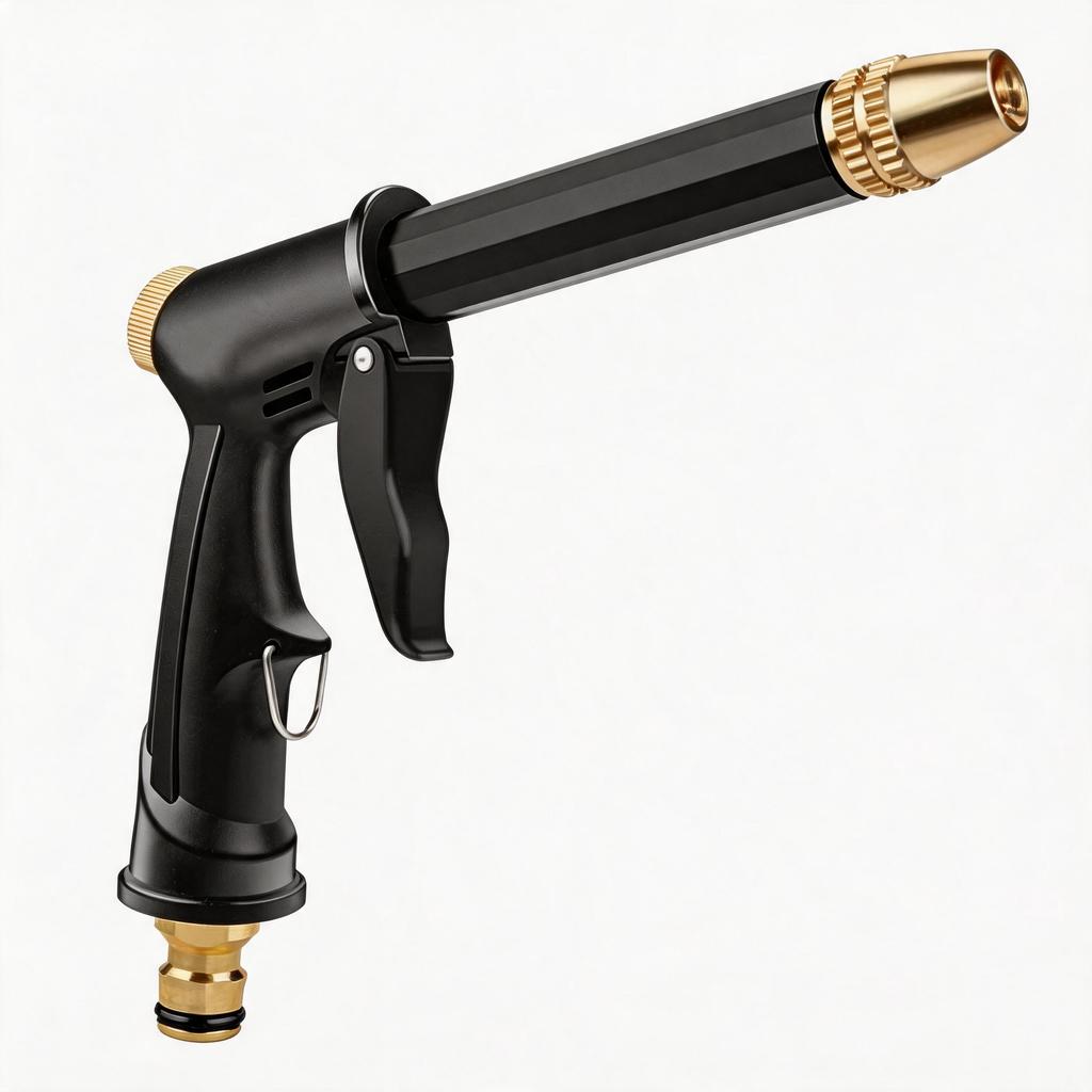 Car Garden Cleaning Automobile High-pressure Car Wash Water Gun New Copper-plated Nozzle Thickened Long Rod Family Dual-purpose