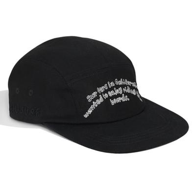MAGOODGAN Headwear 9319 Surfer Black Cotton Camp Cap