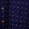 Watanosato Long Sleeve Dobby Made in Kurume White Button-Down Shirt, Weave, Japan, (Size L/Color Batten)