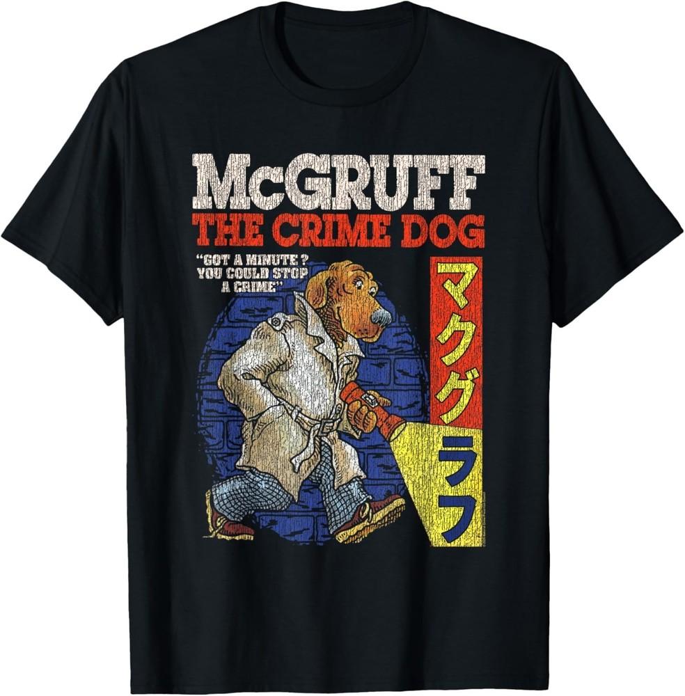 McGruff The Crime Dog You Could Stop a Crime Kanji PSA T-Shirt 2XL