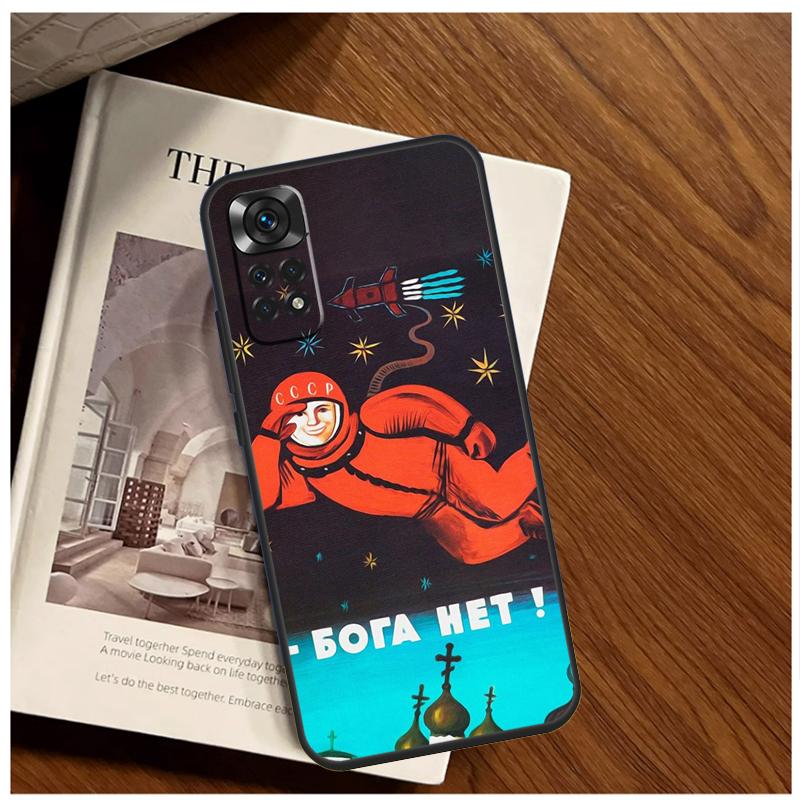 CCCP Soviet Space Propaganda Art Case For Xiaomi Redmi 13C 12 C 10C 9C Redmi Note 13 Pro 9 10 11 12 Pro 9S 10S 11S 12S Cover