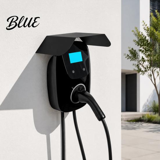 Ladesäule UV-beständig Aluminium Elektrostation Fahrzeugresistent Abdeckung Regenschutz Legierung Wetterfest Außenabdeckung Dach Wandmontiert