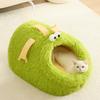 Doghouse Warm In Winter and Universal Detachable and Washable House Villa House Small Dog Teddy Closed Pet Cat