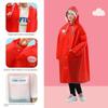 New Style Children's Raincoat for Boys and Girls, Double Brim, Suitable for Primary and Secondary School Students, with Backpack Space, Long Rain