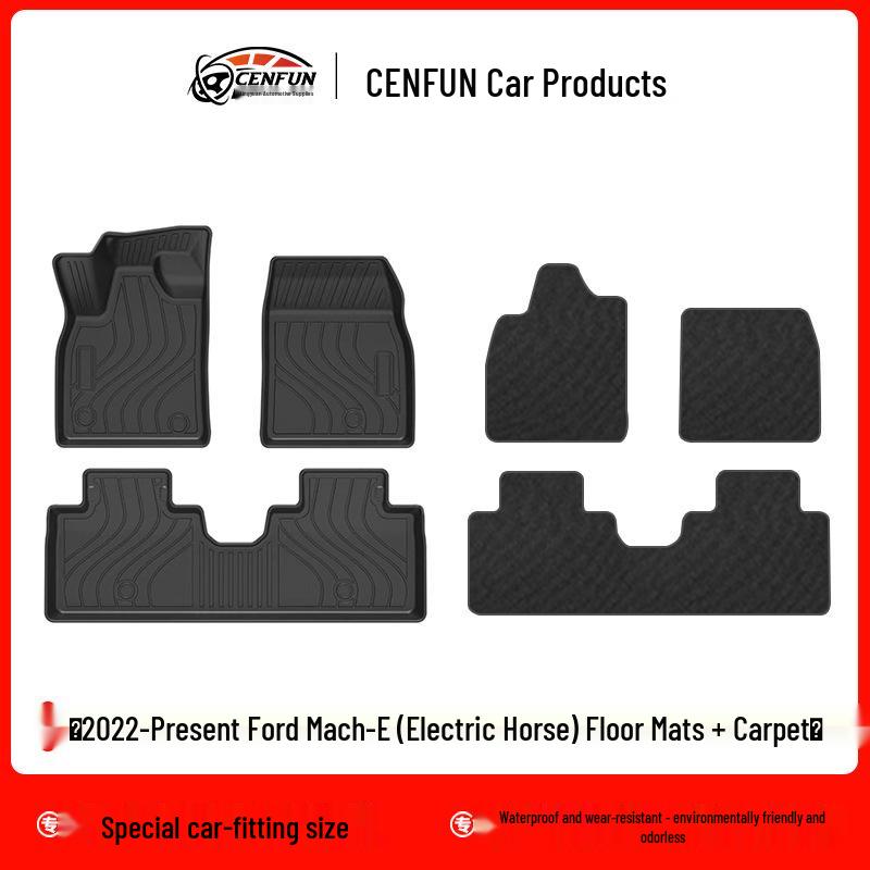 Eco-Friendly Galaxy Carpet Floor Mats for 2022-Present Ford Mach-E Electric Horse Car