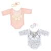 Baby Newborn Photography Props Costume Infants Lace Romper Jumpsuit+Pearl Headband Set Photo Shooting Accessories
