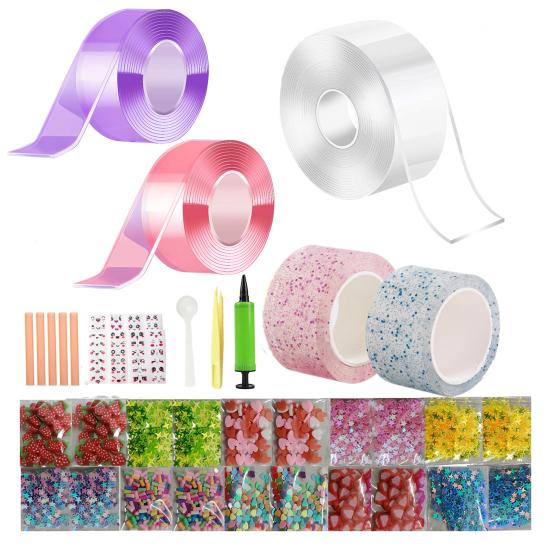 

Нанометровая лента, набор пузырей, детская блестящая глина, ручная работа, сделай сам, сжимающая пузырьковая декомпрессионная игрушка, игрушка для облегчения тревоги B