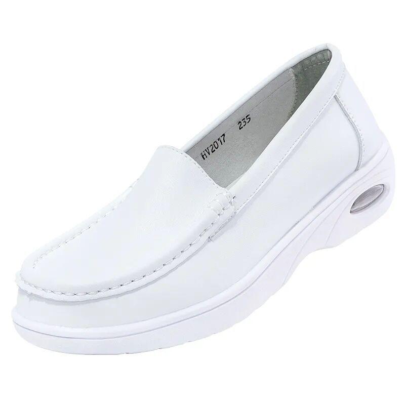 Nurse Shoes Womens Soft Sole Breathable Summer New Air Cushion Platform Sandals Hospital Work Little White Shoes Women