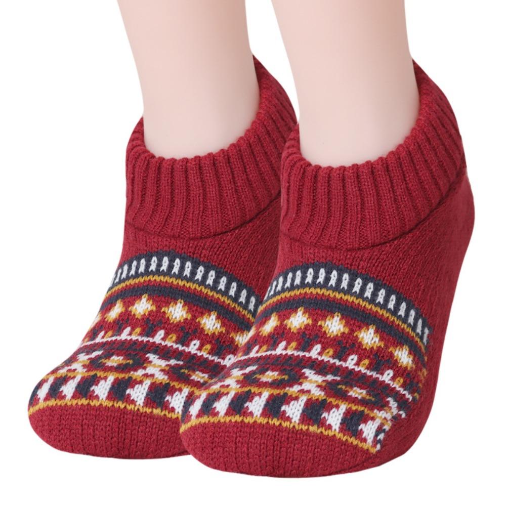 Non-slip Winter Floor Ankle Shoes Plush Coral Fleece Socks Fashion Thicken Warm Socks Home